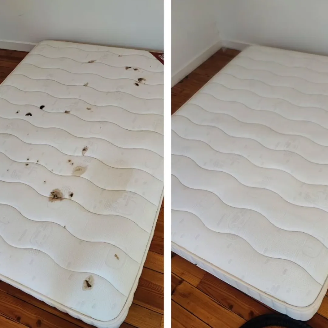 Nettoyage matelas résultat avant après 94 — DKP France